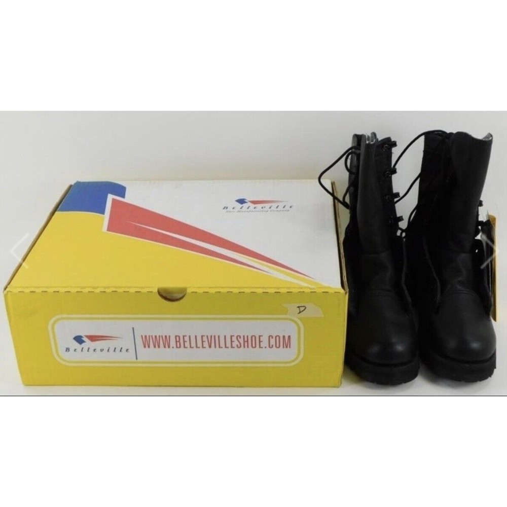 BELLEVILLE BLACK LEATHER GORTEX MILITARY COMBAT BOOTS SIZE 4 MEN NEW WITH BOX